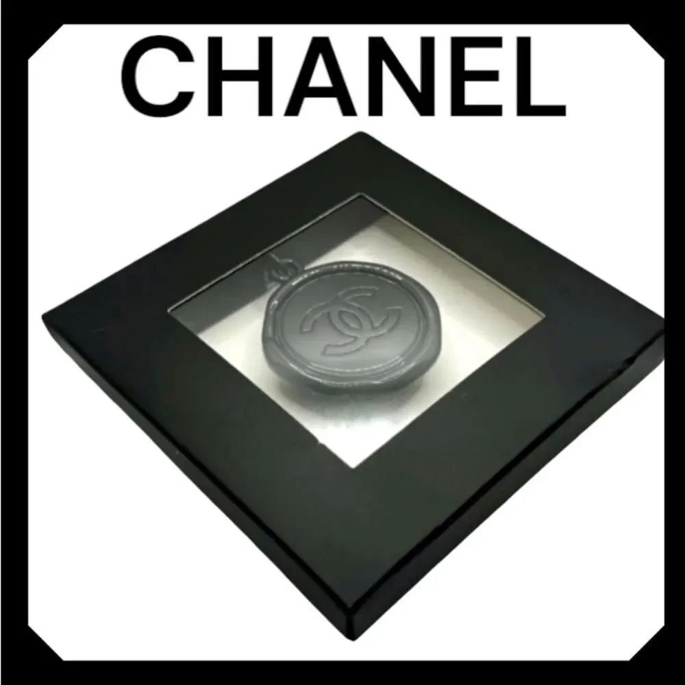 CHANEL BLACK BAG CHARM KEYCHAIN KEY RING